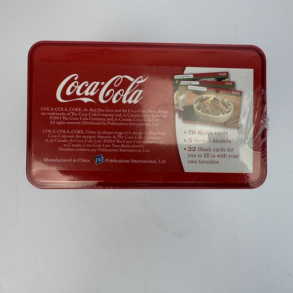 Coca-Cola COOKING WITH COKE Tin Recipe Collection 78 Cards NEW SEALED! Gift - Picture 6 of 8